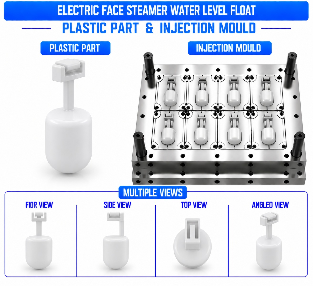Electric Face Steamer Plastic Water Level Float Mould and Moulding Service